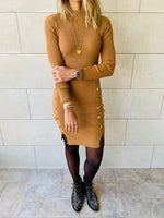 Camel Blitz Knit Dress