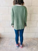 Mint Drawstring Pullover