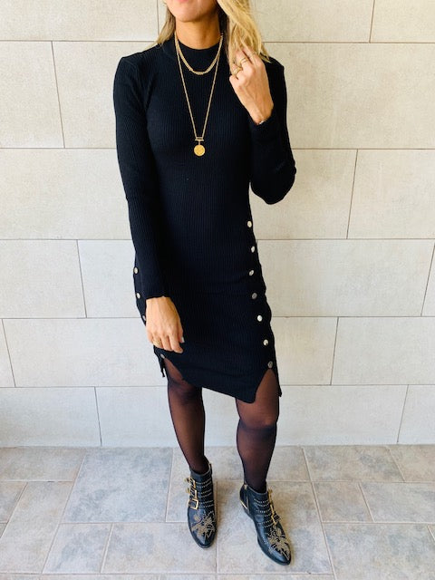 Black Blitz Knit Dress
