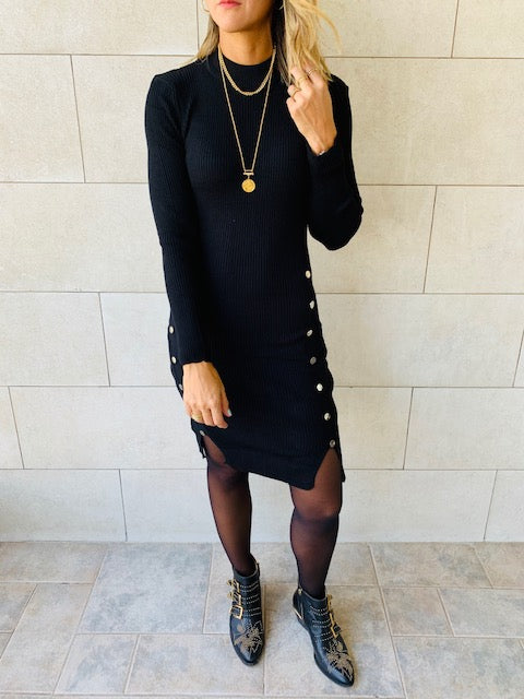 Black Blitz Knit Dress