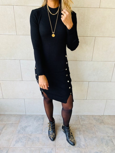 Black Blitz Knit Dress