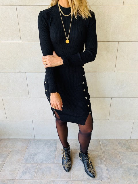 Black Blitz Knit Dress