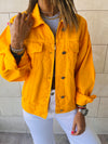 Yellow Colored Denim Jacket