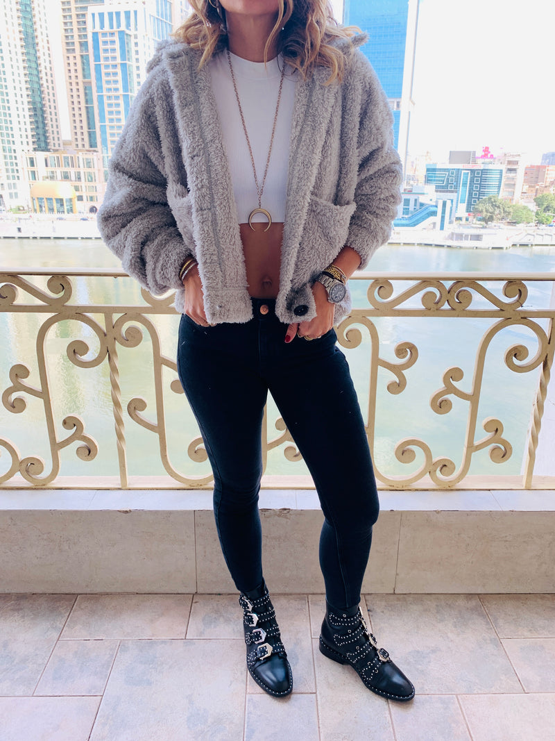Grey Teddy jacket