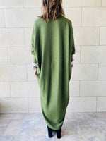 Olive Longline Shrug Cardigan