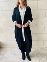 Black Longline Shrug Cardigan