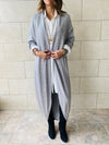 Grey Longline Shrug Cardigan