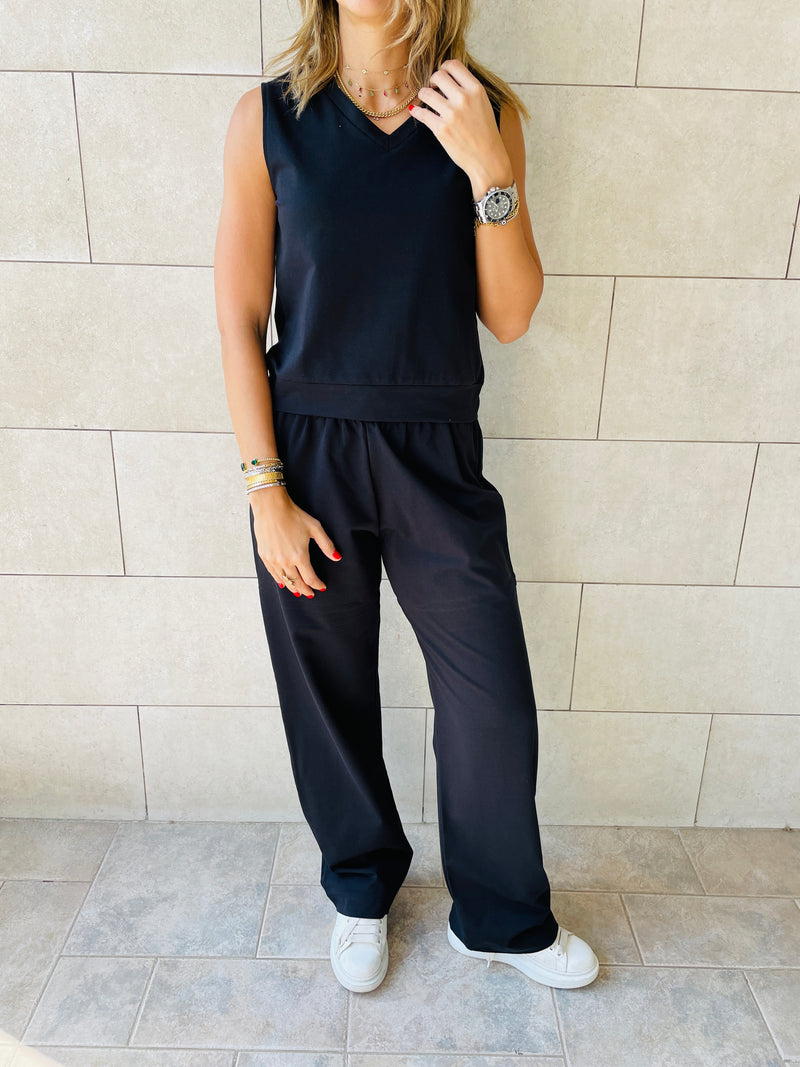 2 Piece Black Travel Set