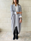 Grey Longline Shrug Cardigan