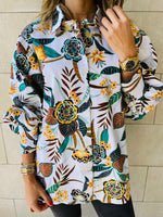 Floral Puffed Sleeve Shirt