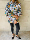 Floral Puffed Sleeve Shirt