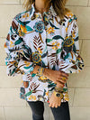 Floral Puffed Sleeve Shirt