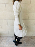 White Cable Swing Dress