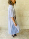 Grey Side Appliqué Dress