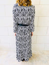 Zebra Print Tiered Dress