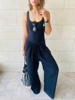 Black Linen Beach Pants