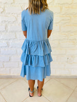 Denim Tiered Dress