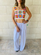 White Linen Beach Pants