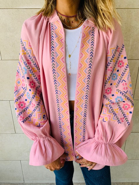 Rosie Sisley Embroidered Linen Jacket