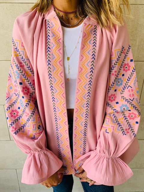 Rosie Sisley Embroidered Linen Jacket