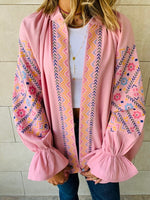 Rosie Sisley Embroidered Linen Jacket