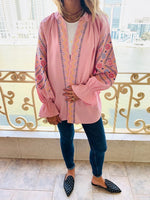 Rosie Sisley Embroidered Linen Jacket