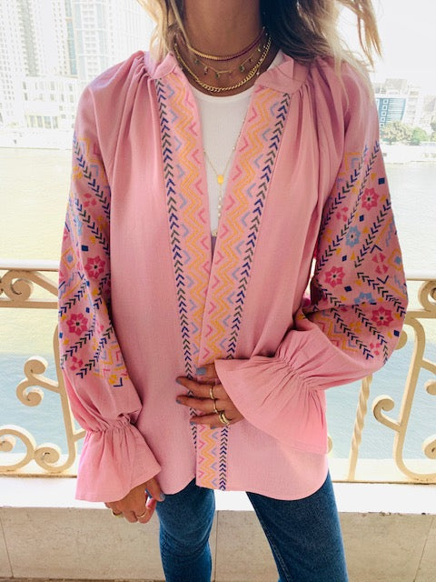 Rosie Sisley Embroidered Linen Jacket