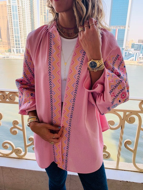 Rosie Sisley Embroidered Linen Jacket