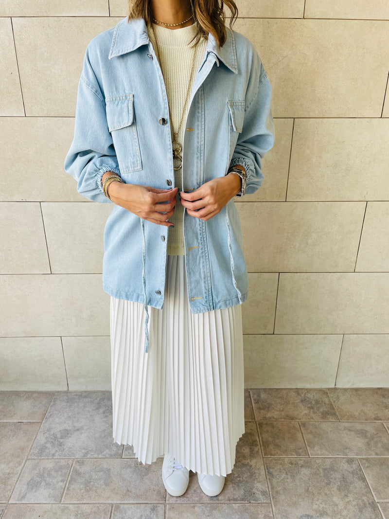 Denim Tie Jacket