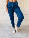 Dark Blue Mom Fit Jeans