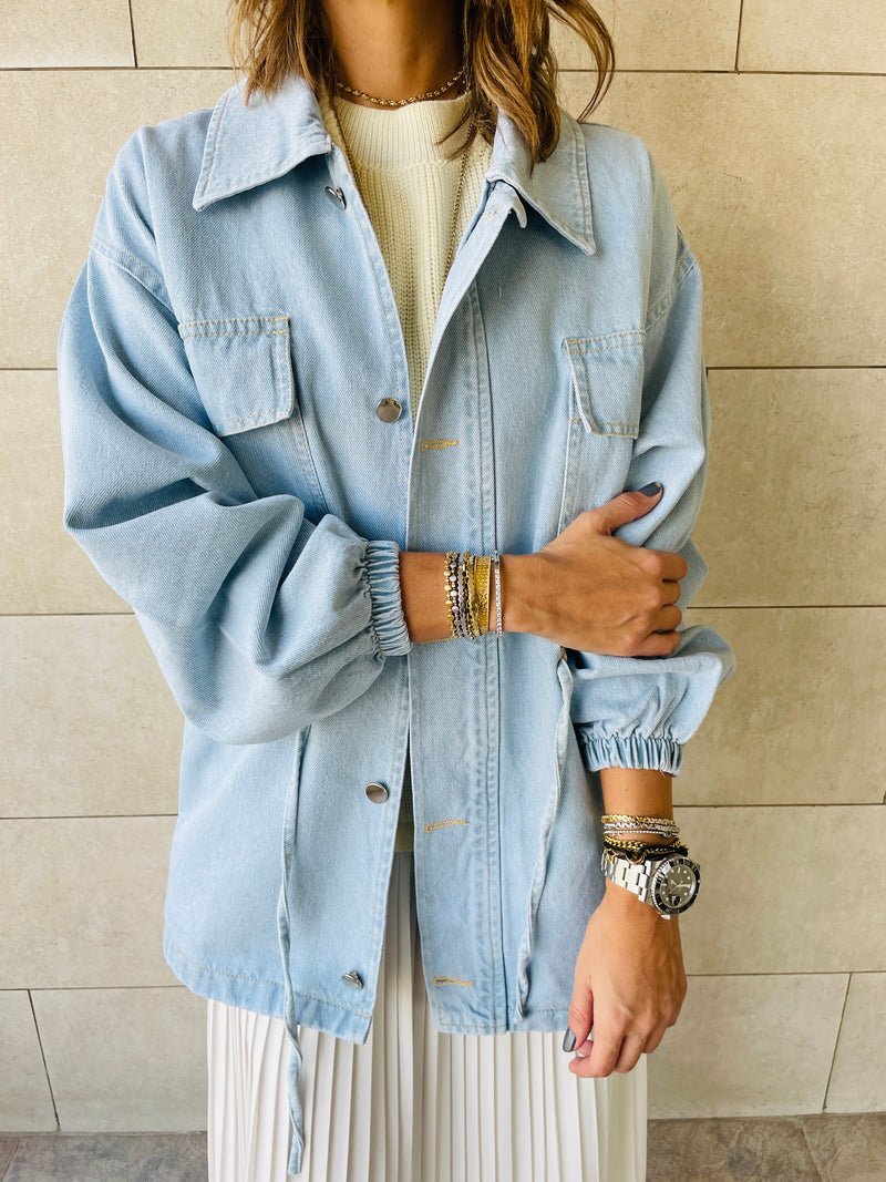 Denim Tie Jacket