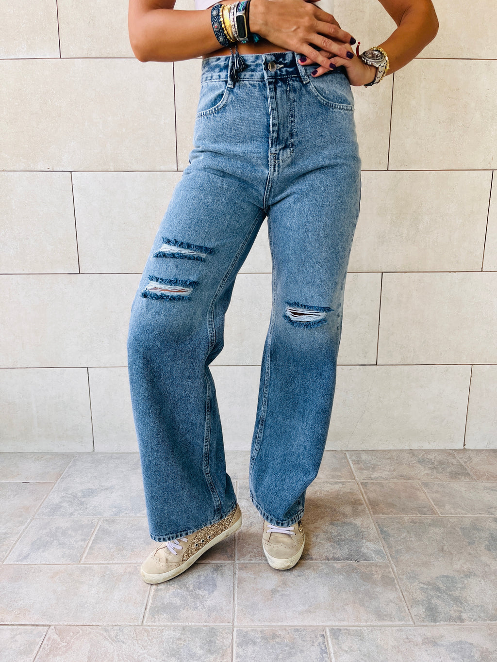 Light Blue Ombre Jeans