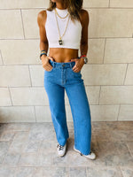 Blue 90's Cut Jeans