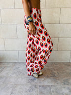 Red Retro Pants