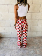 Red Retro Pants