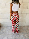 Red Retro Pants