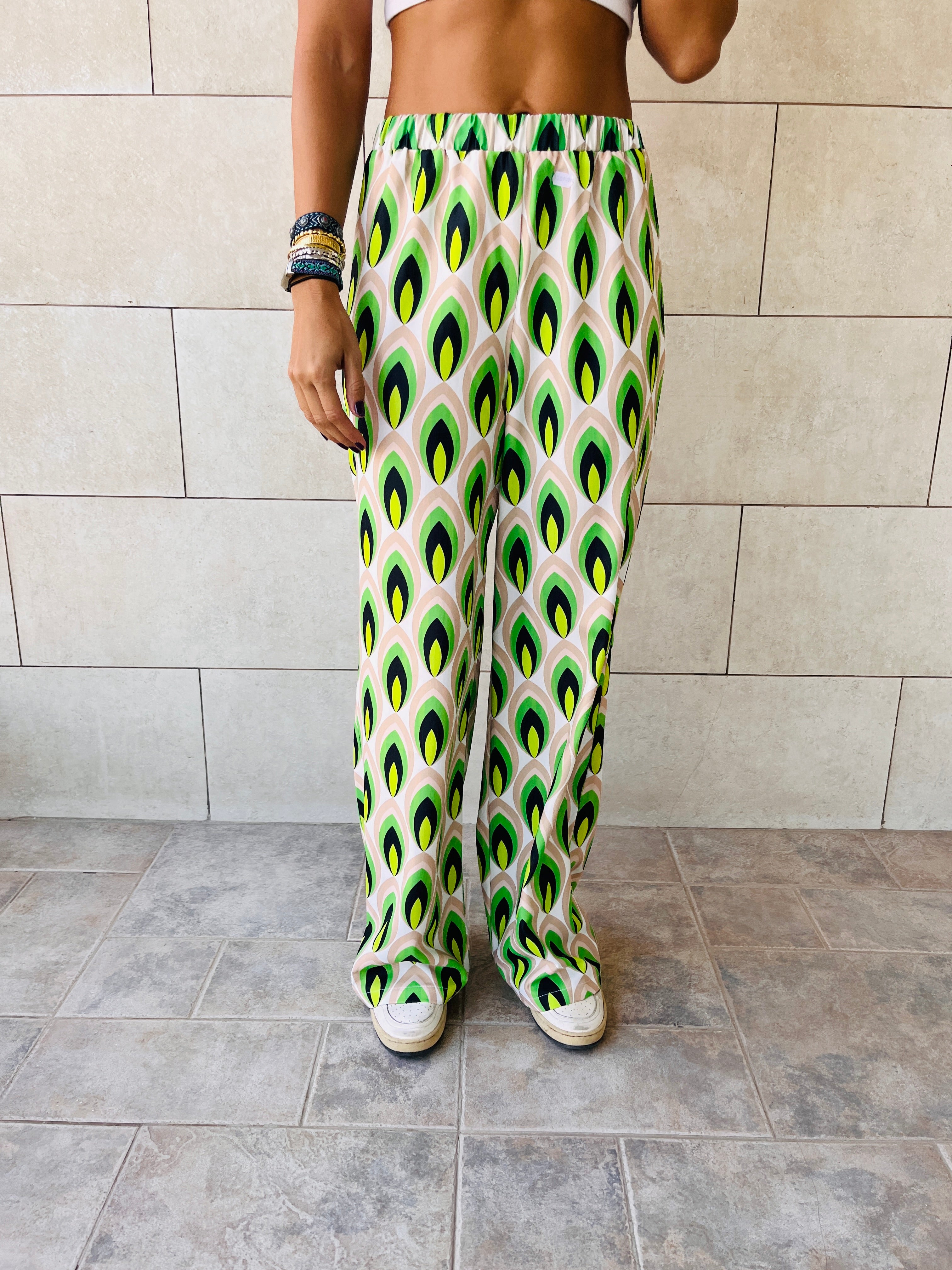 Green Retro Pants