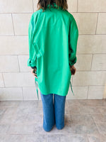 Green Everywhere You Go Poplin Shirt