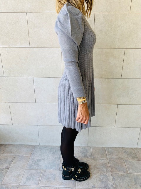 Grey Cable Swing Dress