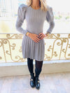 Grey Cable Swing Dress