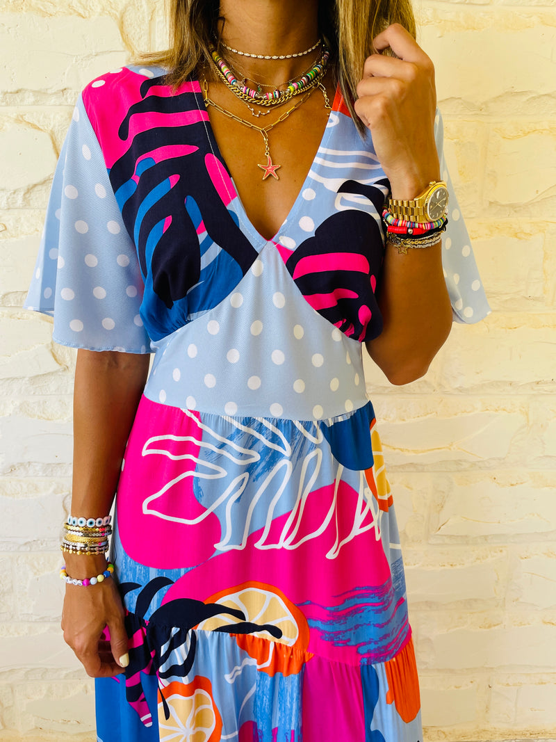 Tangerine City Dress