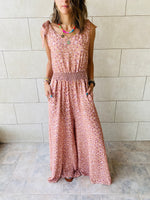 Rust Palazzo Jumpsuit