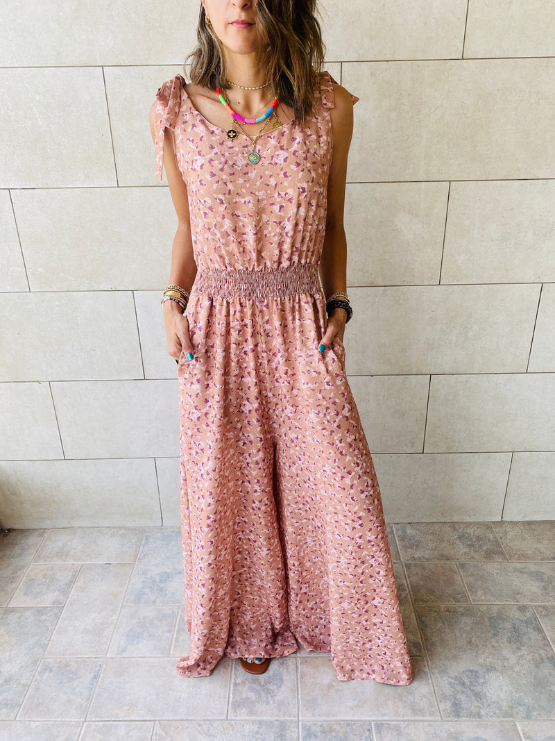 Rust Palazzo Jumpsuit