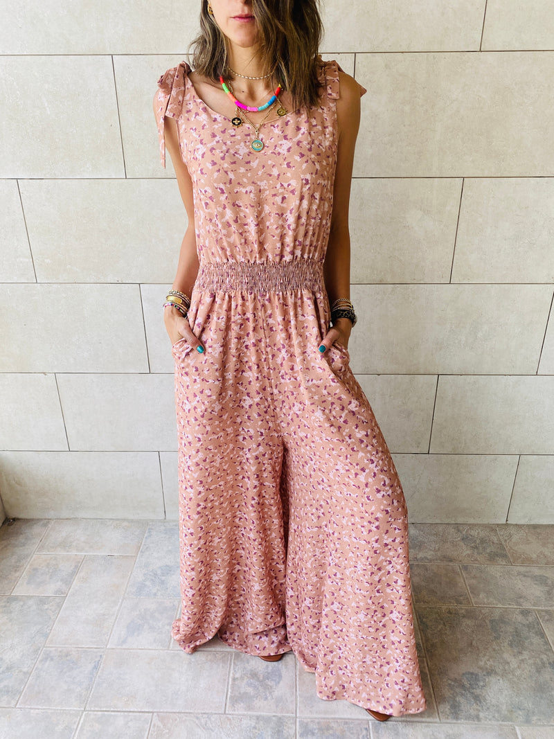 Rust Palazzo Jumpsuit