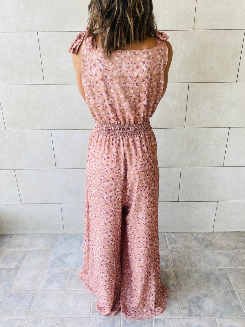 Rust Palazzo Jumpsuit