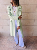 Mint Chilly Night Longline Cardigan