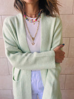 Mint Chilly Night Longline Cardigan
