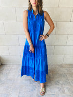 Blue Tiered Summer Dress