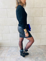 Black One Shoulder Pullover