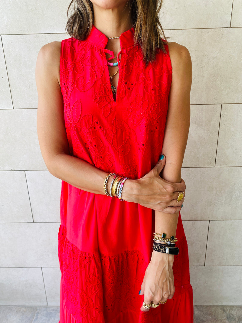 Rouge Tiered Summer Dress